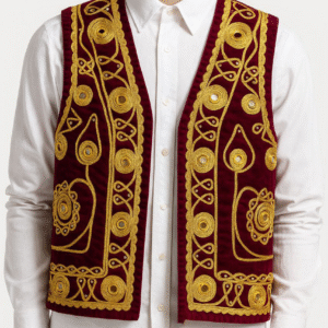 جلیقه محلی قرمز زرد