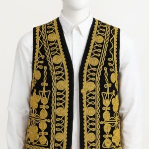 جلیقه مردانه زرد محلی